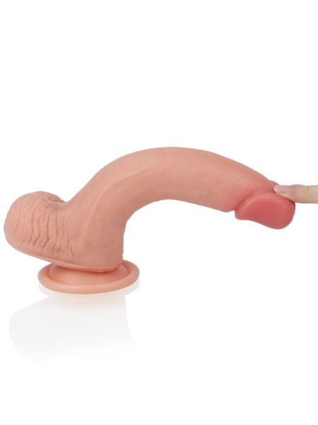 Realistyczne dildo silikonowe z przyssawką 20,5 cm - 8