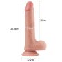 Realistyczne dildo silikonowe z przyssawką 20,5 cm - 4