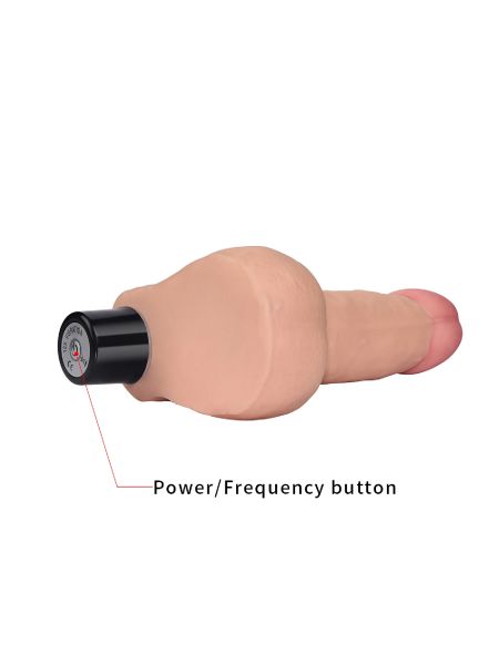 Realistyczny wibrator penis z jadrami 17 cm - 6