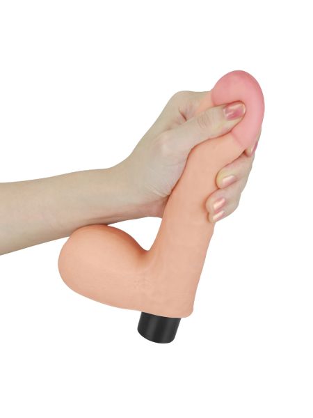 Realistyczny wibrator penis z jadrami 17 cm - 2