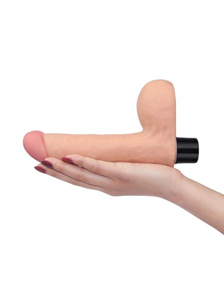 Realistyczny wibrator penis z jadrami 17 cm - 7