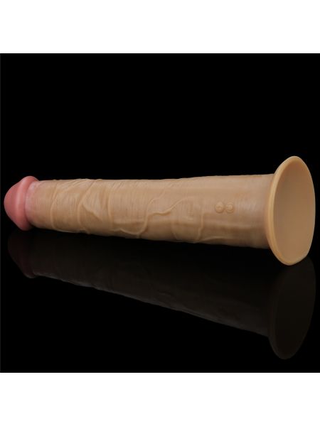 Realistyczne silikonowe żylaste sex dildo 26 cm - 7