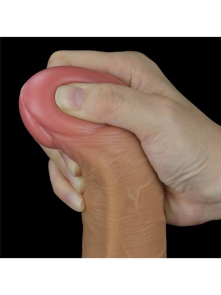 Realistyczne silikonowe żylaste sex dildo 26 cm - 9