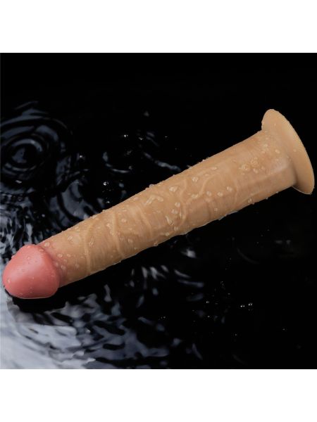 Realistyczne silikonowe żylaste sex dildo 26 cm - 16