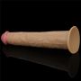 Realistyczne silikonowe żylaste sex dildo 26 cm - 8