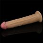 Realistyczne silikonowe żylaste sex dildo 26 cm - 9