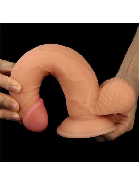 Strap-on elastyczne dildo realistyczny penis 21 cm - 19