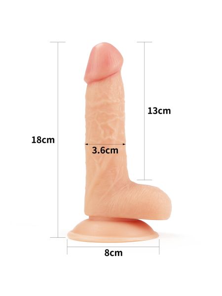 Strap-on z dildo realistyczny wygląd żylasty - 14