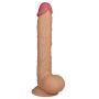 Super giętkie dildo z przyssawką i jądrami 27,5 cm - 3