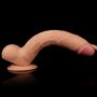 Super giętkie dildo z przyssawką i jądrami 27,5 cm - 8