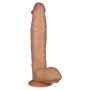 Śniady żylasty penis duże dildo z przyssawką 30 cm - 3