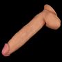 Śniady żylasty penis duże dildo z przyssawką 30 cm - 6