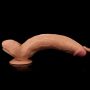 Śniady żylasty penis duże dildo z przyssawką 30 cm - 8