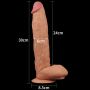 Śniady żylasty penis duże dildo z przyssawką 30 cm - 9