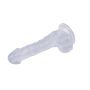 Transparentne dildo żylaste z przyssawka 19,5 cm - 6