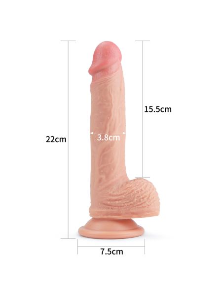 Wielkie dildo realistyczny penis z przyssawką - 2