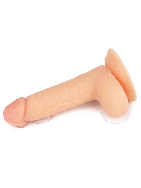 Wyżyłowany penis gruby z przyssawką dildo 18 cm - 10