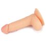 Wyżyłowany penis gruby z przyssawką dildo 18 cm - 11