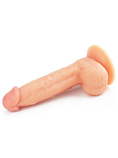 Wyżyłowany penis gruby z przyssawką dildo 20 cm - 2