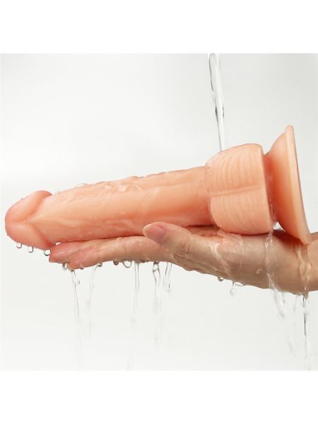 Wyżyłowany penis gruby z przyssawką dildo 20 cm - 4