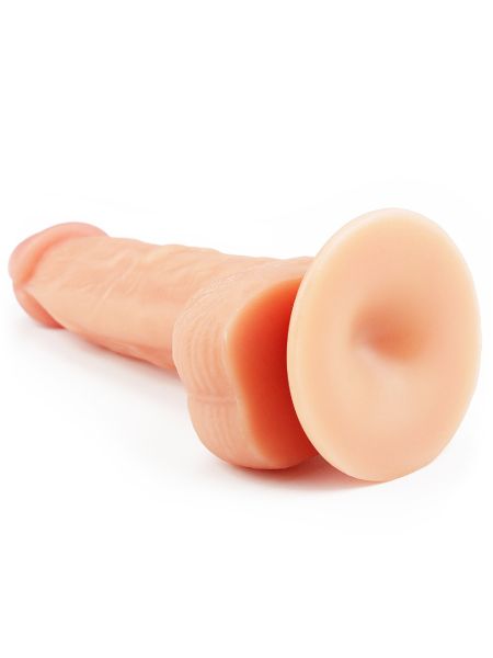 Wyżyłowany penis gruby z przyssawką dildo 20 cm - 5