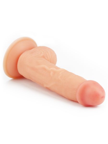 Wyżyłowany penis gruby z przyssawką dildo 20 cm - 6