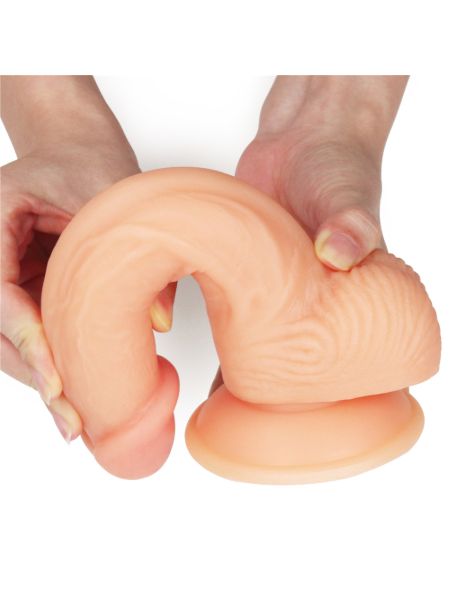 Wyżyłowany penis gruby z przyssawką dildo 20 cm - 11