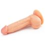 Wyżyłowany penis gruby z przyssawką dildo 20 cm - 3