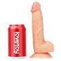 Wyżyłowany penis gruby z przyssawką dildo 20 cm - 8