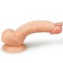 Wyżyłowany penis gruby z przyssawką dildo 20 cm - 11