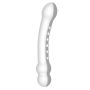 zakrzywione przezroczyste dildo z wypustkami 17 cm - 3