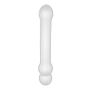 zakrzywione przezroczyste dildo z wypustkami 17 cm - 6