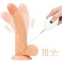 Zestaw majtki strap-on z wibrującym dildo 21,5cm - 15