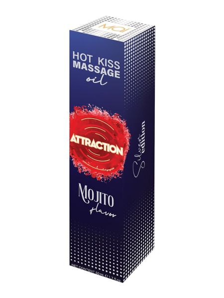 Żel jadalny do masażu Hot Kiss Smak Mojito 50ML - 2