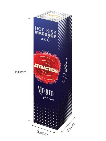 Żel jadalny do masażu Hot Kiss Smak Mojito 50ML - 6