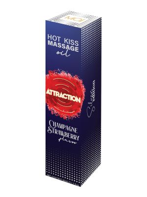 Żel jadalny do masażu Hot Kiss Smak Truskawka 50ML - image 2