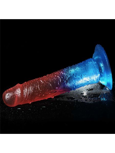 Żelowe dildo penis silikonowy z przyssawką - 7