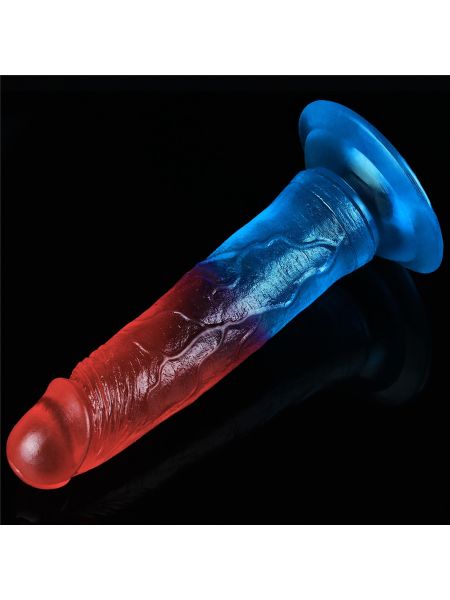 Żelowe dildo penis silikonowy z przyssawką - 8