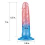 Żelowe dildo penis silikonowy z przyssawką - 3