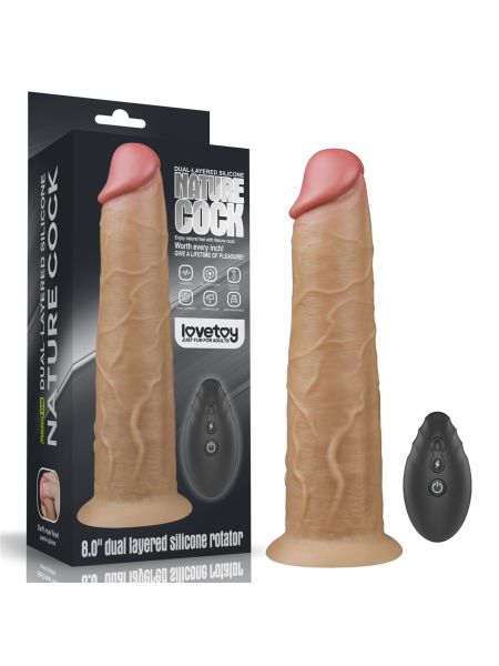 Żylaste dildo penis realistyczny przyssawka 20,5cm