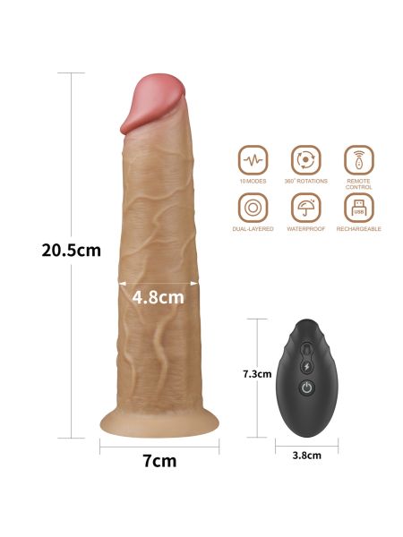 Żylaste dildo penis realistyczny przyssawka 20,5cm - 2