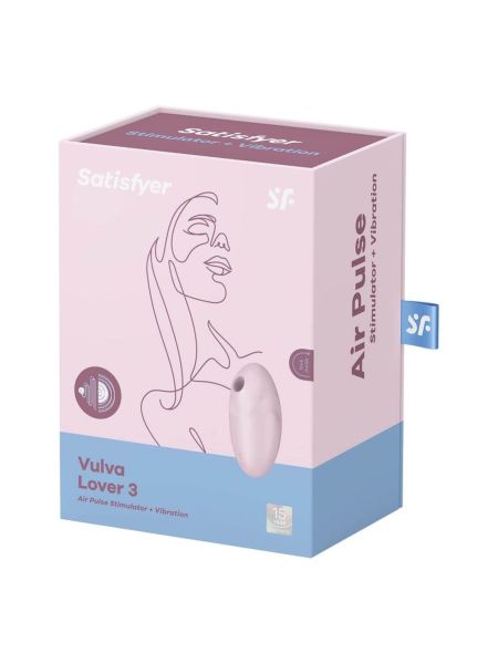 Powietrzny masażer łechtaczki Satisfyer Vulva Lover 3 Pink - 10