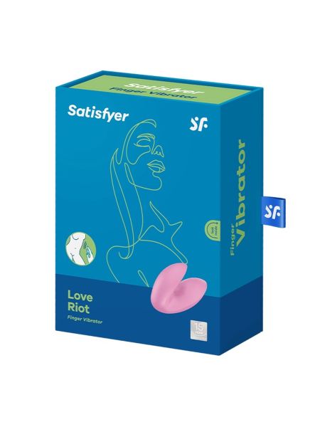 Mały wibrator na palec Satisfyer Love Riot Pink - 6