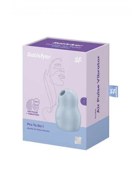 Powietrzny masażer łechtaczki Satisfyer Pro To Go 1 Blue - 7