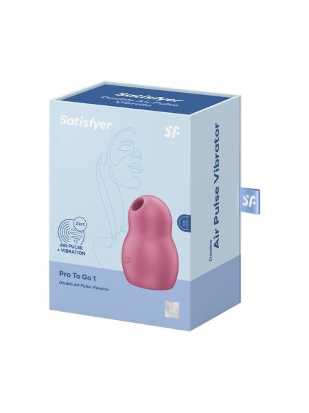 Powietrzny masażer łechtaczki Satisfyer Pro To Go 1 Red - 7