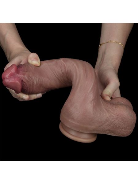 Długi sexowny penis realistycznie wykończony 27 cm - 8