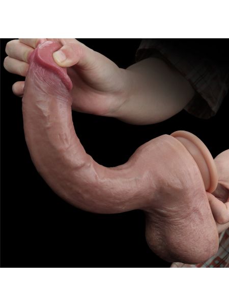 Długi sexowny penis realistycznie wykończony 27 cm - 11