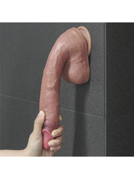 Długi sexowny penis realistycznie wykończony 27 cm - 14