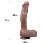 Długi sexowny penis realistycznie wykończony 27 cm - 3