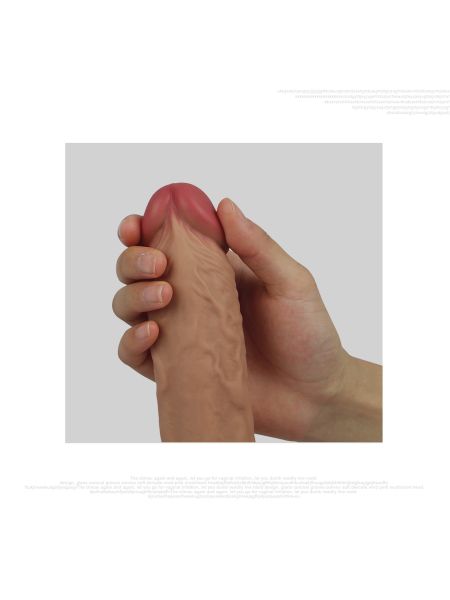 Duży elastyczny realistyczny penis przyssawka 20,5 - 10